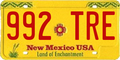 NM license plate 992TRE
