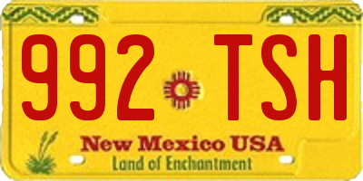 NM license plate 992TSH