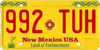 NM license plate 992TUH