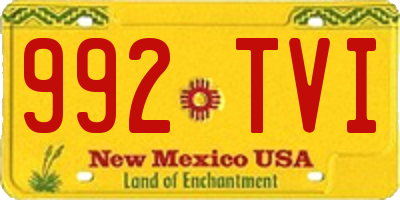 NM license plate 992TVI