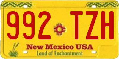 NM license plate 992TZH