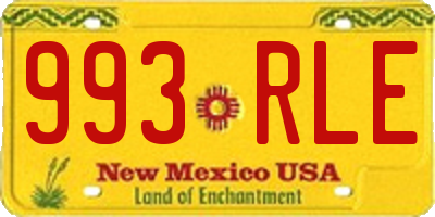NM license plate 993RLE