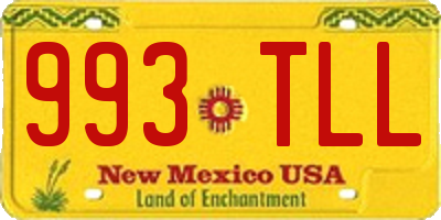 NM license plate 993TLL