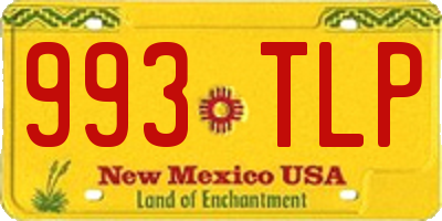 NM license plate 993TLP