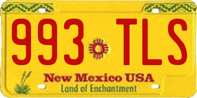 NM license plate 993TLS