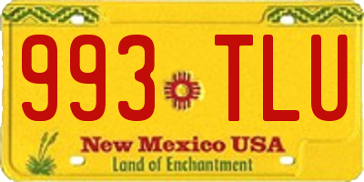 NM license plate 993TLU