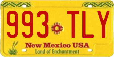 NM license plate 993TLY