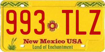 NM license plate 993TLZ