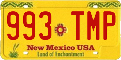 NM license plate 993TMP
