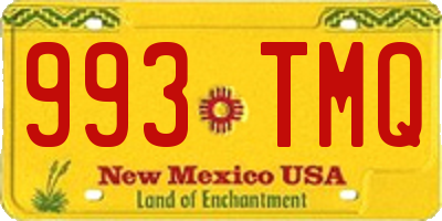 NM license plate 993TMQ