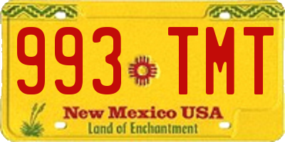 NM license plate 993TMT
