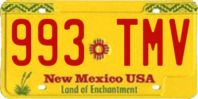 NM license plate 993TMV