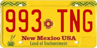 NM license plate 993TNG