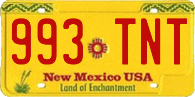 NM license plate 993TNT