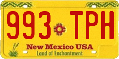 NM license plate 993TPH