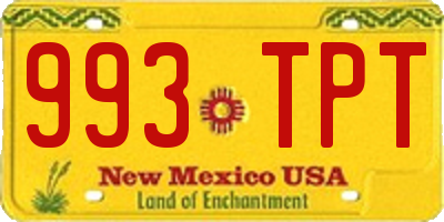 NM license plate 993TPT