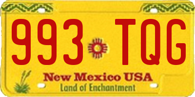 NM license plate 993TQG