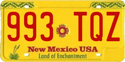 NM license plate 993TQZ