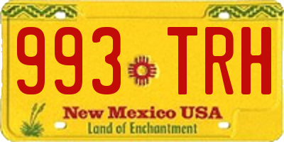 NM license plate 993TRH