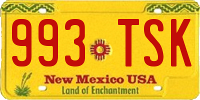 NM license plate 993TSK