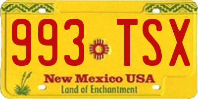 NM license plate 993TSX