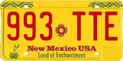 NM license plate 993TTE