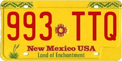 NM license plate 993TTQ