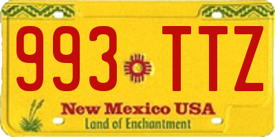 NM license plate 993TTZ
