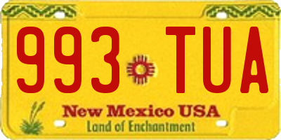 NM license plate 993TUA