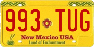 NM license plate 993TUG