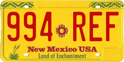 NM license plate 994REF