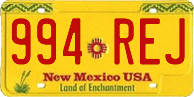 NM license plate 994REJ