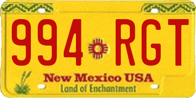 NM license plate 994RGT