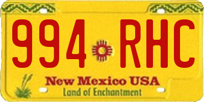 NM license plate 994RHC