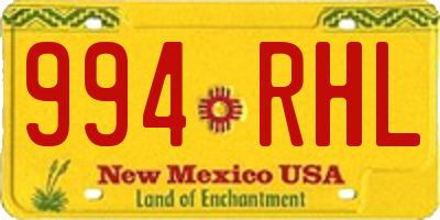 NM license plate 994RHL