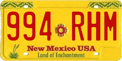 NM license plate 994RHM
