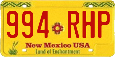 NM license plate 994RHP