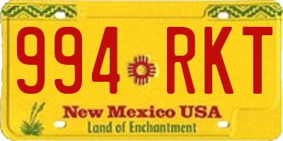 NM license plate 994RKT