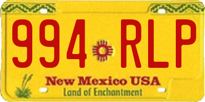 NM license plate 994RLP