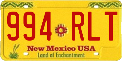 NM license plate 994RLT