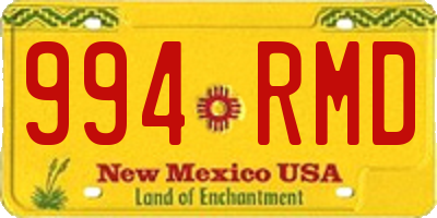 NM license plate 994RMD