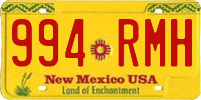 NM license plate 994RMH