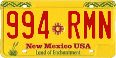 NM license plate 994RMN