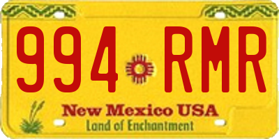 NM license plate 994RMR