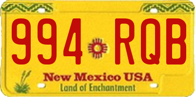 NM license plate 994RQB