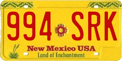 NM license plate 994SRK