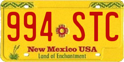 NM license plate 994STC