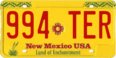 NM license plate 994TER