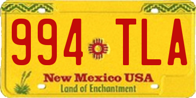 NM license plate 994TLA