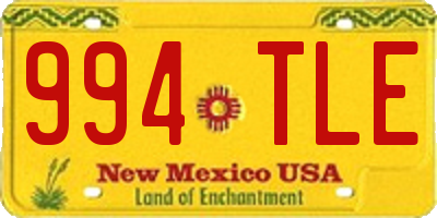 NM license plate 994TLE
